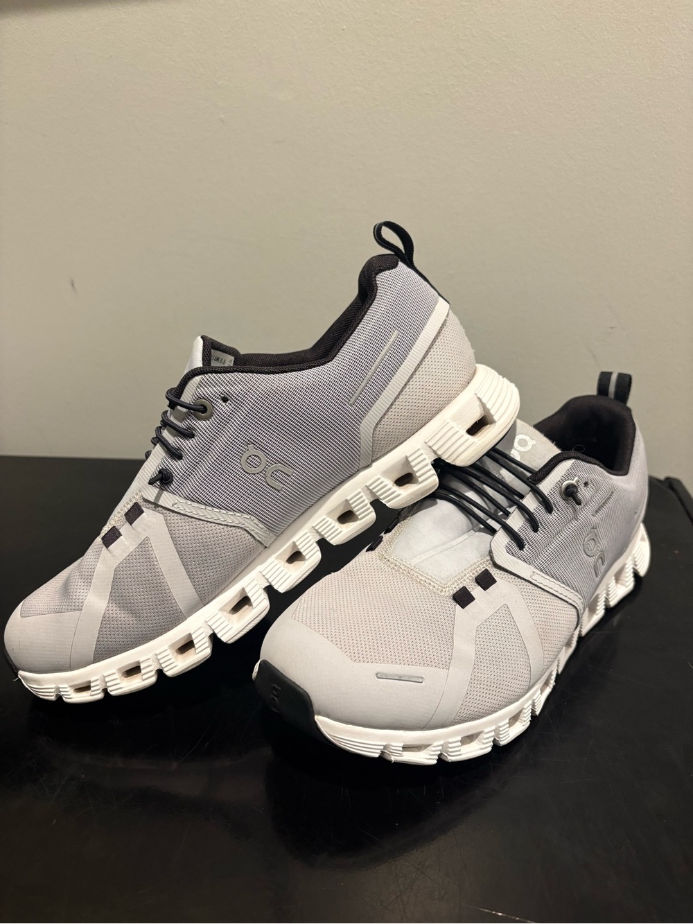 On Cloud Waterproof Running Shoes in Light Gray